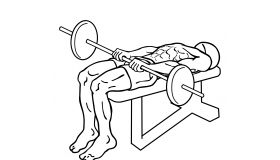 Barbell Front Raise and Pullover barbell front raise pullover 1