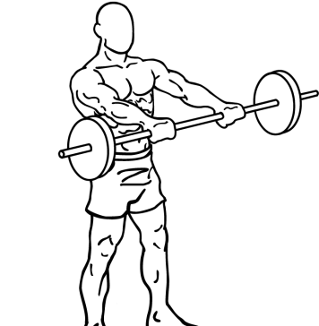 Front Barbell Raises 1