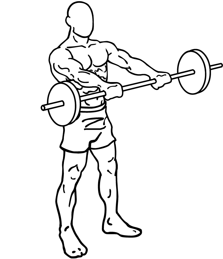 barbell front raises 1
