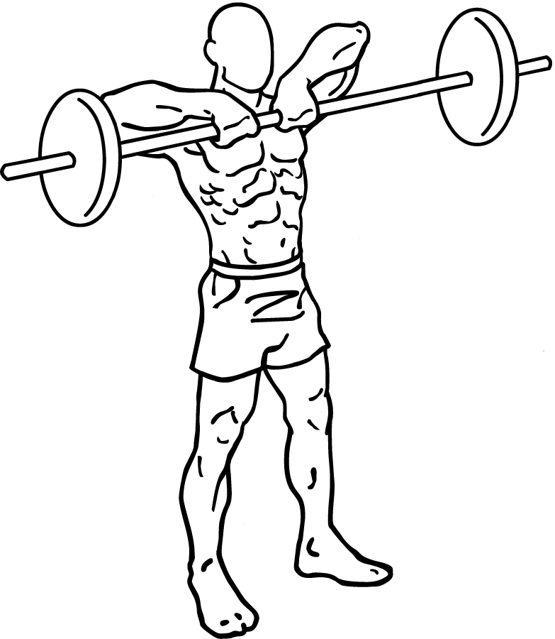 barbell upright rows 1