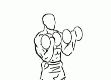 Bicep Curl on Stability Ball with Leg Raised bicep curl on stability ball with leg raised 2