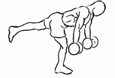 Stork Stance Bicep Curl with Dumbbells Stork Stance Bicep Curl with Dumbbells 1