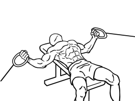 flat bench cable flys 2