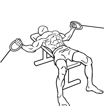 flat bench cable flys 2