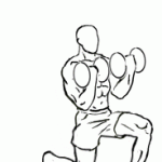 forward lunge with bicep curl 3