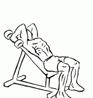 Incline Triceps Extensions with Dumbbell