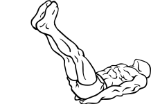 Flat Bench Leg Raises Flat Bench Leg Raises 1