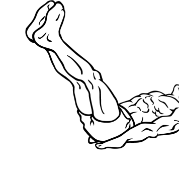 Flat Bench Leg Raises 1