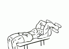 Lying Two-Arm Triceps Extension with Dumbbell Lying Two-Arm Triceps Extension with Dumbbell 1