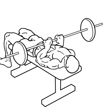 Close Grip Barbell Bench Press 2