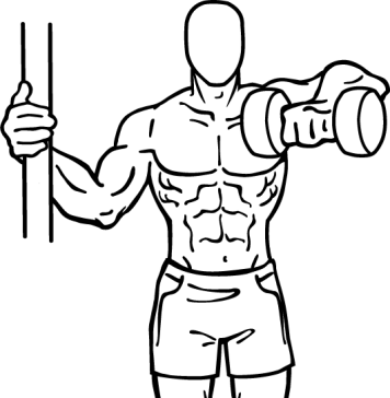 one arm upright row 1