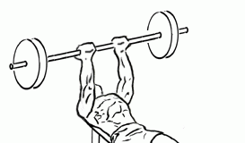 Reverse Triceps Bench Press with Barbell Reverse Triceps Bench Press with Barbell 2