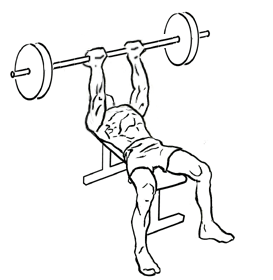 reverse triceps bench press 2