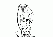 Seated Triceps Press with Dumbbell Seated Triceps Press with Dumbbell 2