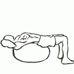 stability ball abdominal crunch 1