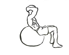stability ball abdominal crunch 2