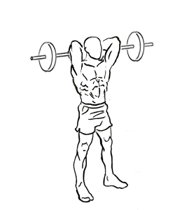 standing overhead triceps extension 1