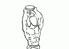 Standing Triceps Dumbbell Extension standing triceps dumbbell extension 2