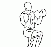 Step-Up Single Leg Balance with Bicep Curl using Dumbbells Step-Up Single Leg Balance with Bicep Curl using Dumbbells 3