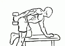 Triceps Kickback with Dumbbell Triceps Kickback with Dumbbell 2