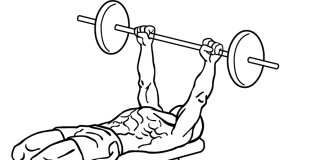 Wide Grip Decline Barbell Pullover Wide Grip Decline Barbell Pullover 1