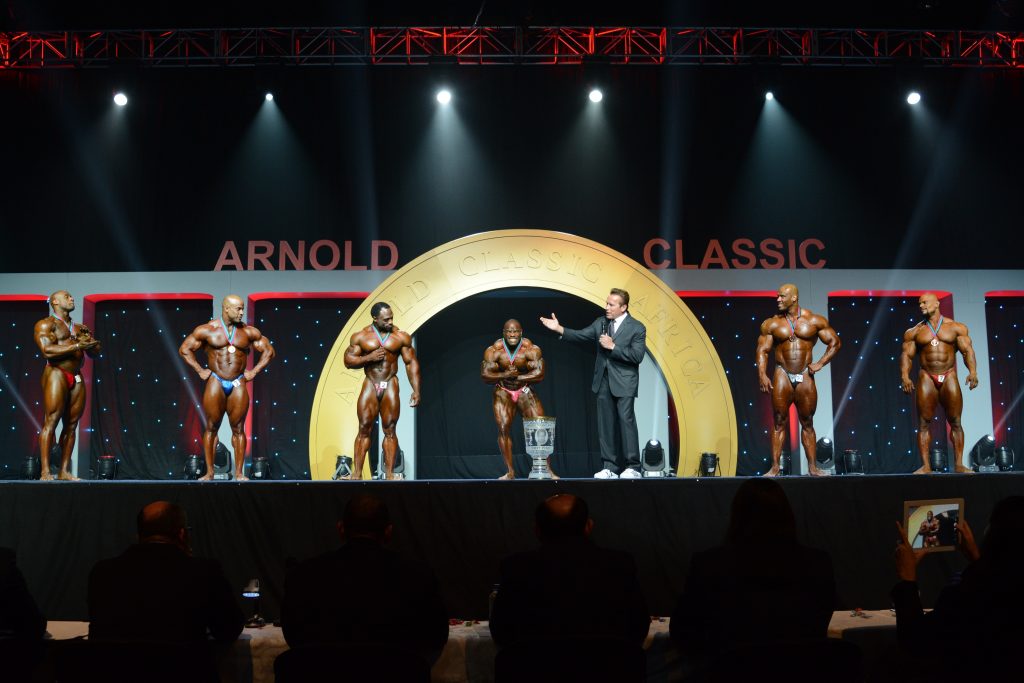 Arnold Classic AfricaTop 6 with Gov Arnold Schwarzenegger