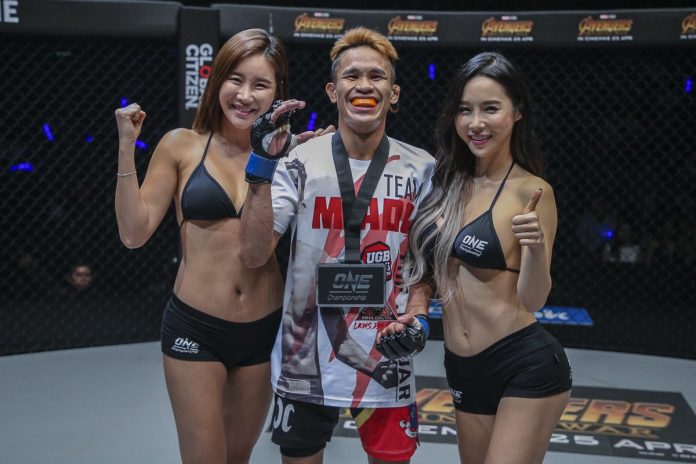 Miado scored a highlight-reel victory in November 2018 after knocking out Peng Xue Wen of China in the second round of their three-round strawweight encounter at ONE: CONQUEST OF CHAMPIONS in Manila, Philippines.