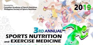 3rd Annual Sports Nutrition and Exercise Medicine Symposium The Philippine Society of Sports Nutrition would like to invite allied health professionals, athletes, fitness enthusiasts, and the general public to join our 3rd Annual Sports Nutrition and Exercise Medicine Symposium.
