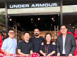 Under Armour held its grand outlet opening at Acienda Designer Outlet.