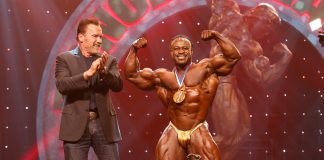 William Bonac Wins 2nd Arnold Classic Title Arnold Classic Champion William Bonac with Gov Arnold Schwarzenegger Photo by Dave Emery