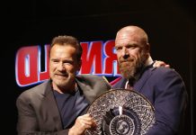 Paul Levesque Lifetime Achievement Award Lifetime Achievement Award winner Paul Levesque with Gov. Arnold Schwarzenegger