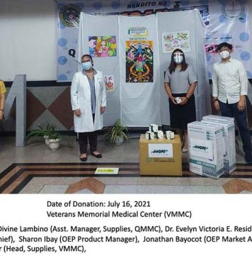 Orient Euro Pharma Philippines (OEPP), recently donated much-needed Erdosteine
