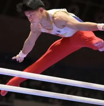 Carlos Yulo Courtesy: International Gymnastics Federation Twitter