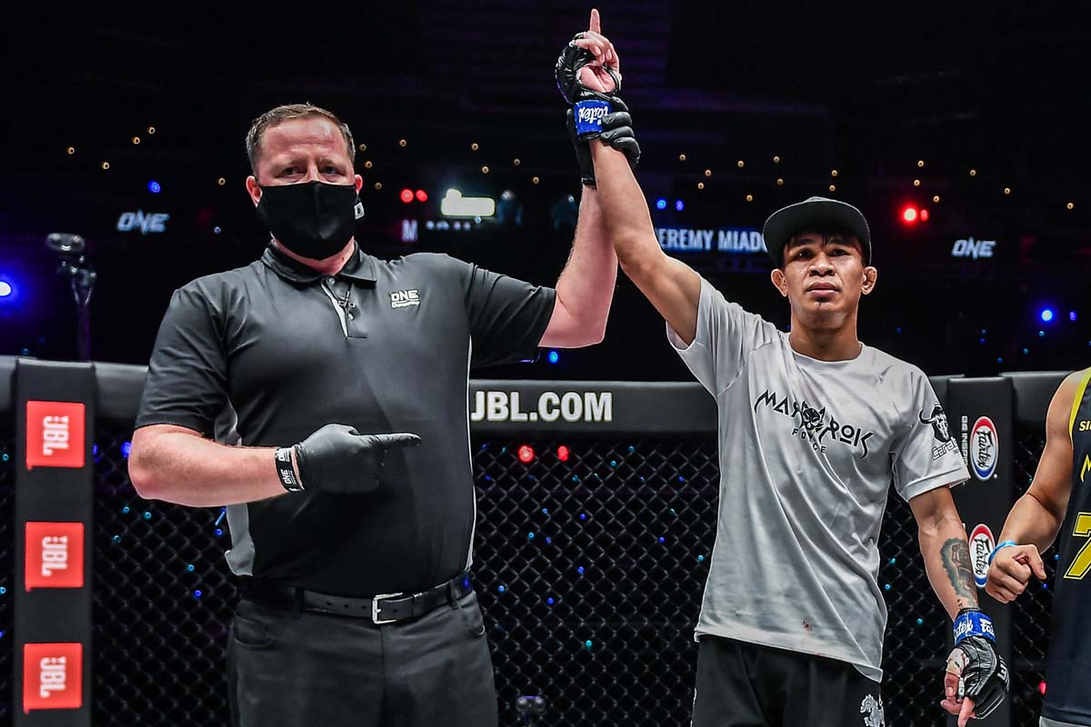 Jeremy Miado put on a masterful striking performance, stopping Miao Li Tao once again to punctuate their strawweight rivalry.