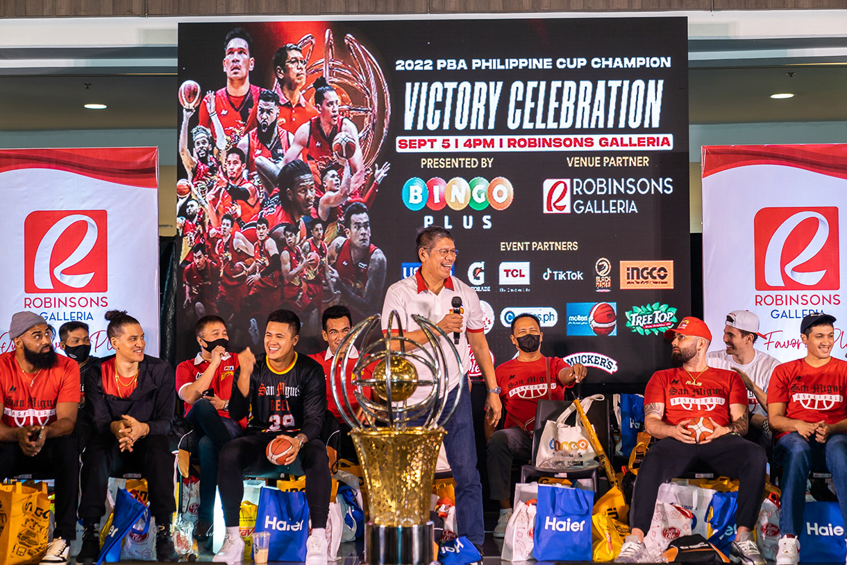 PBA Philippine Cup Victory Party presented by BingoPlus web