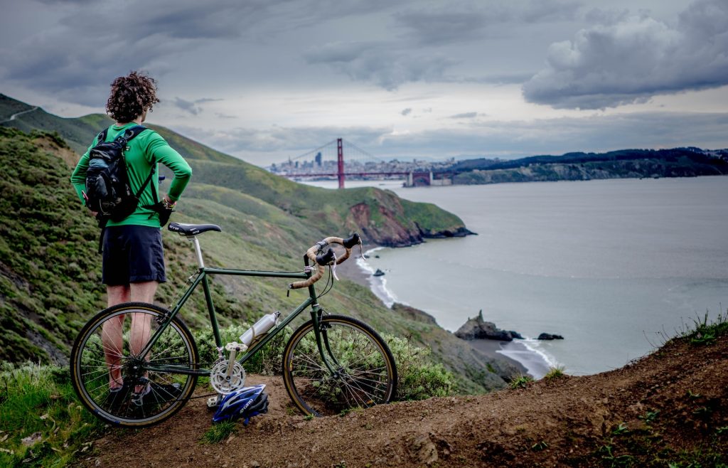The hills across the iconic Golden Gate Bridge are exactly the opposite of the bridge. Not smooth, not flat - but rather a series of up and down hills that destroy your quads and hamstrings,