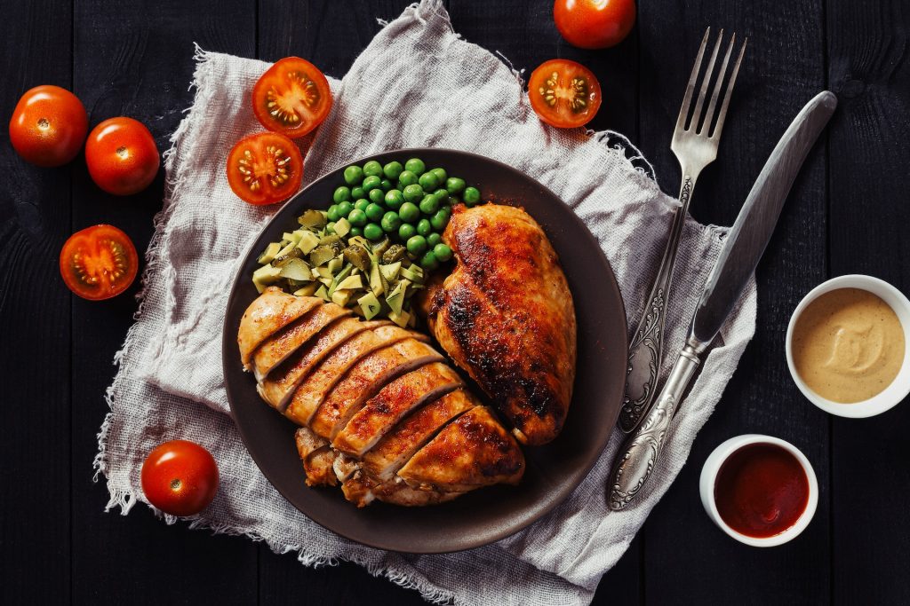 Building the Foundation: A Comprehensive Guide to Bodybuilding Diet 1 Fried chicken fillet. Photo by Elena Leya on Unsplash