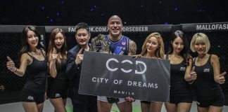 Brandon Vera faces off with Mauro Cerilli at ONE: Conquest of Champions Open Workout