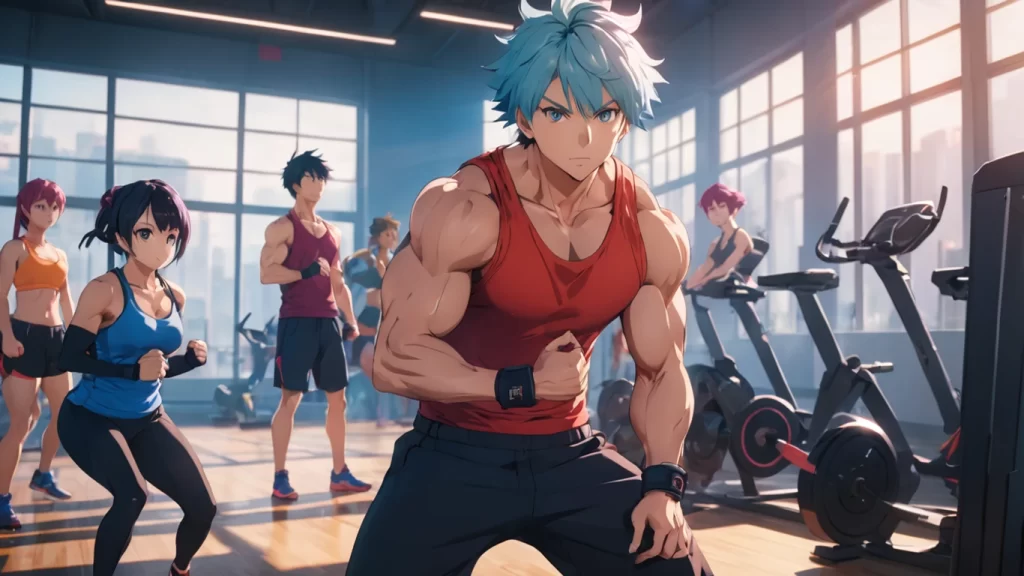build muscle anime