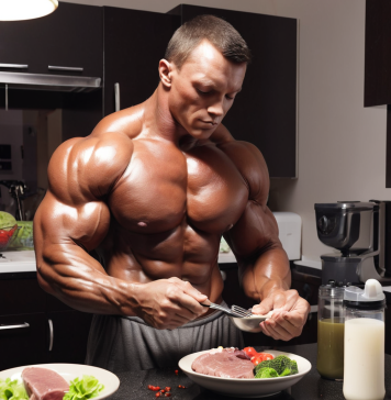 Meal Preparation Bodybuilder