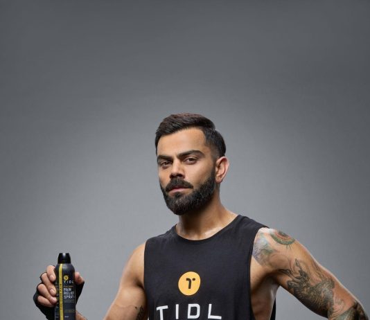 Virat Kohli, pain relief tidl owner cricket sensation with over 269 million followers on Instagram, the 3rd most followed athlete globally.