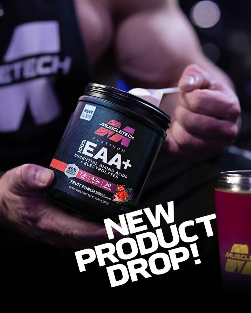 Fans that visit MuscleTech® at the 2023 Dubai Muscle Show will get a sneak peek of MuscleTech® EuphoriQ pre-workout, and have the opportunity to try samples of both Platinum 100% EAA+ flavors (Fruit Punch and Grape) and ISOWhey.