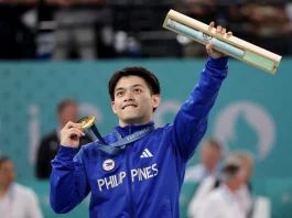 2 time Olympic Gold Medalist Carlos Yulo