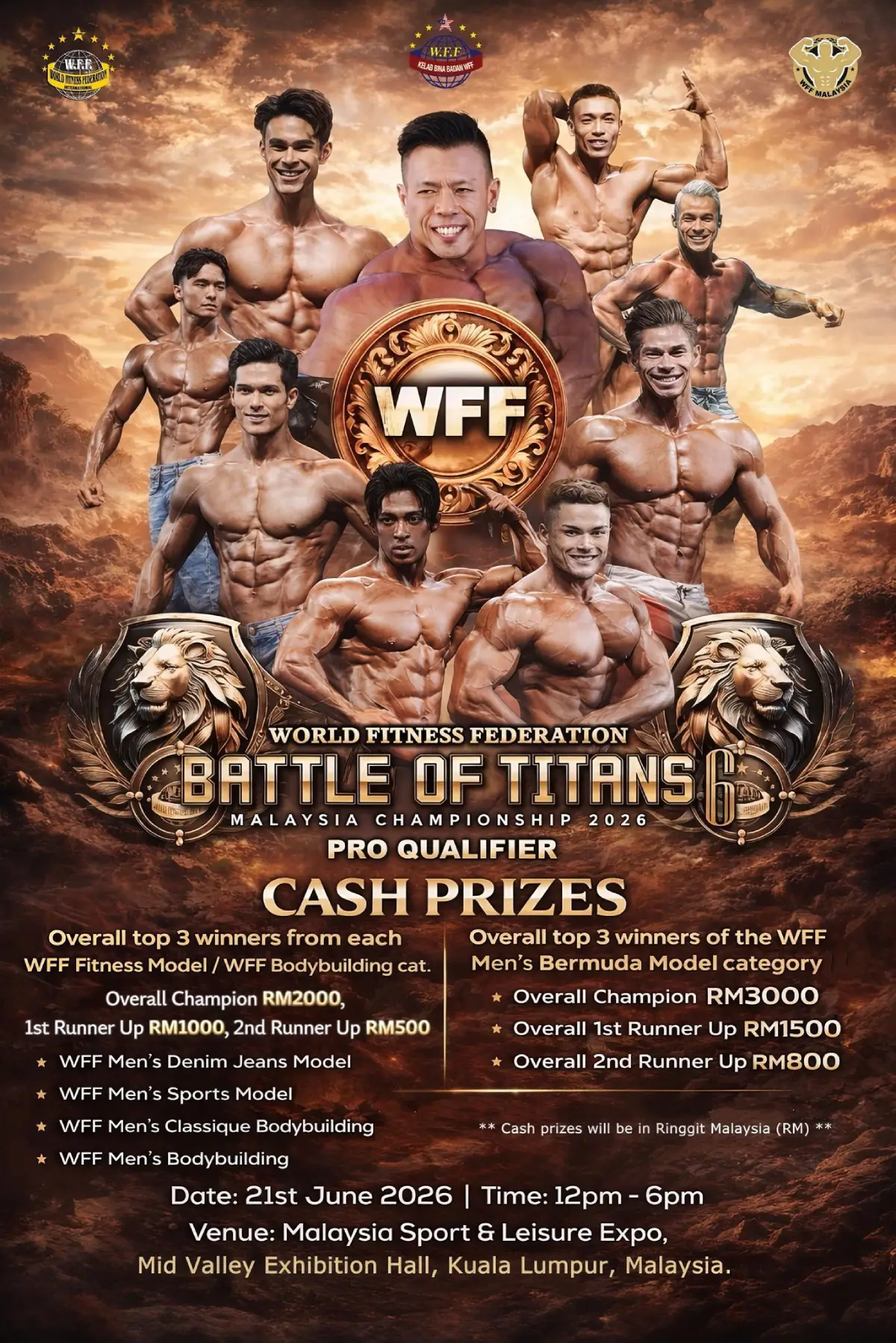 WFF BATTLE OF TITANS 6 – MALAYSIA CHAMPIONSHIP 2026 PROQUALIFIER ...